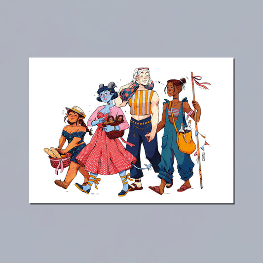 M9 beach walk Print